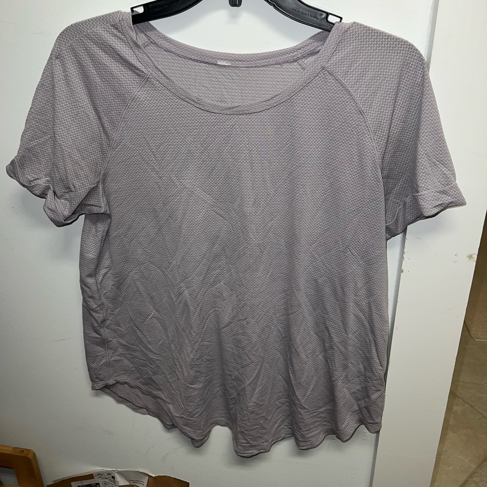 Lululemon purple tie tee